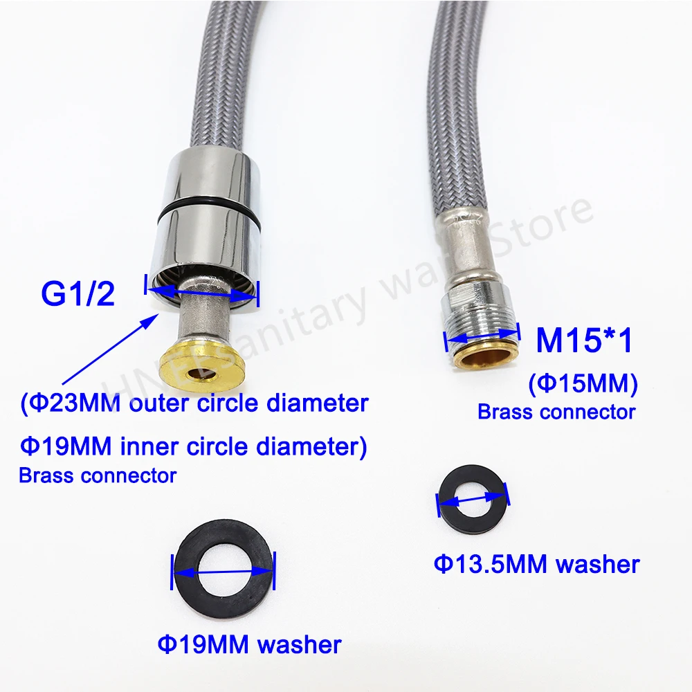 50cm/60cm/85cm/150cm F1/2 M15* - Flexible Hose Braided recension och pris