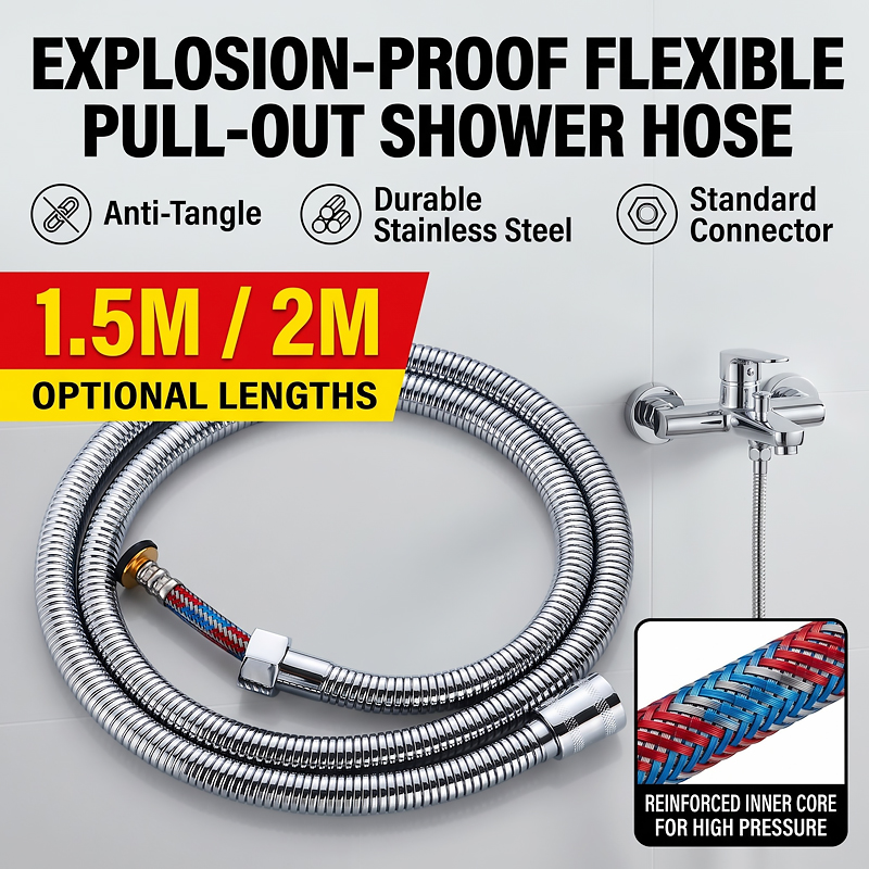 1.5M/2M Stainless Steel Braide - Flexible Hose Braided recension och pris
