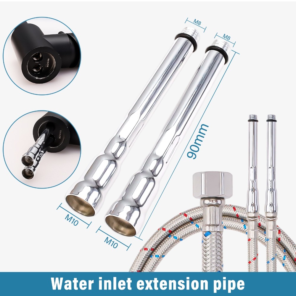 2PCS Flexible Plumbing Pipes G - Flexible Hose Braided recension och pris