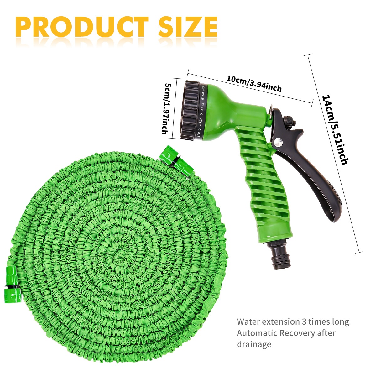 Green Expandable Garden Hose 1 - Flexible Hose Braided recension och pris