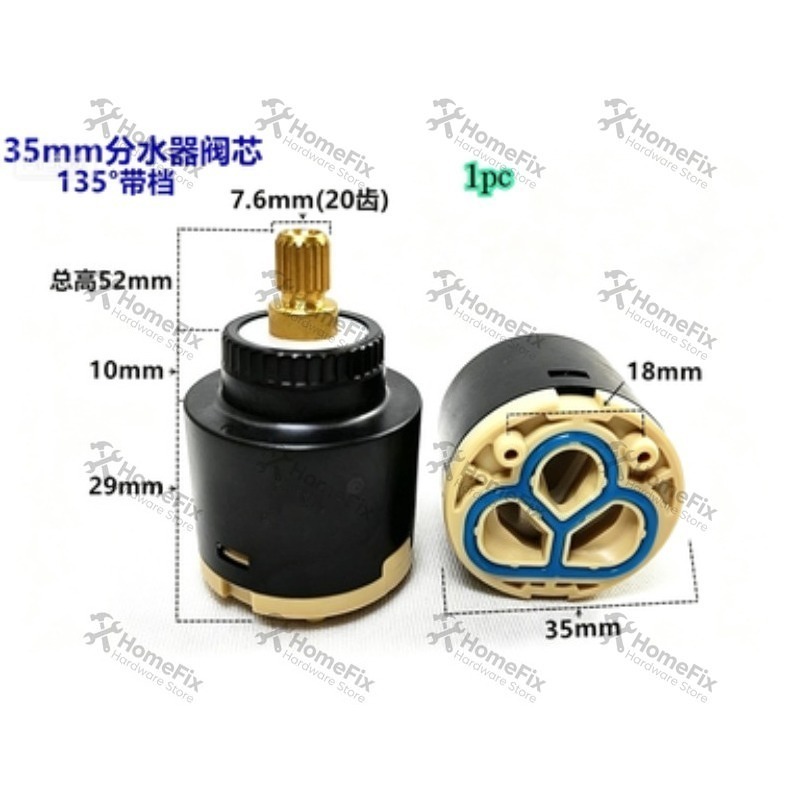 1Pcs Ceramic Valve Core 28mm 3 - Basin Mixer Cartridge recension och pris