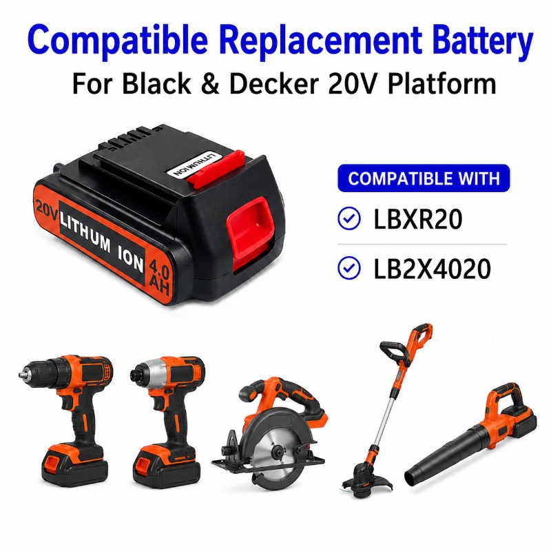 20V 6.0Ah Battery For Black&De - Black+Decker Tool Cordless recension och pris