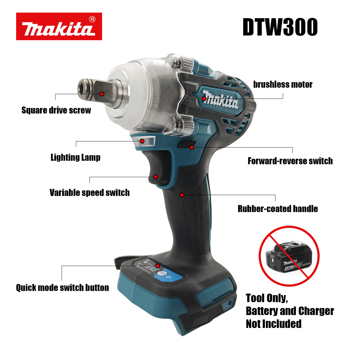 Makita DTW300 Brushless Cordle - Makita Drill Dtw300 recension och pris